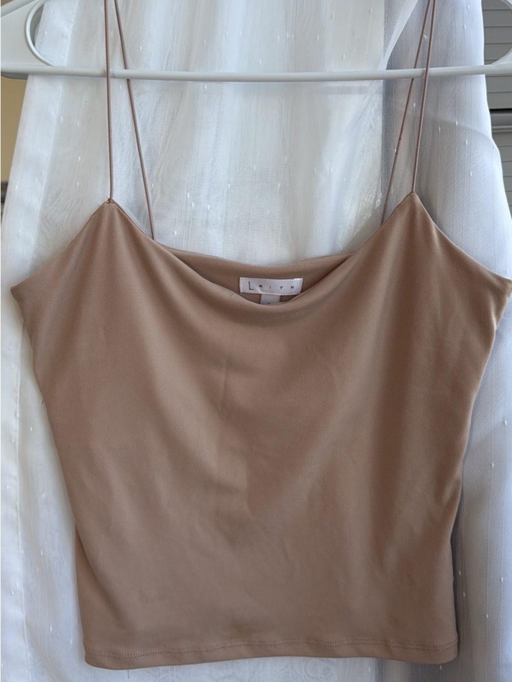Leith Nude/Taupe Spaghetti Strap Cami